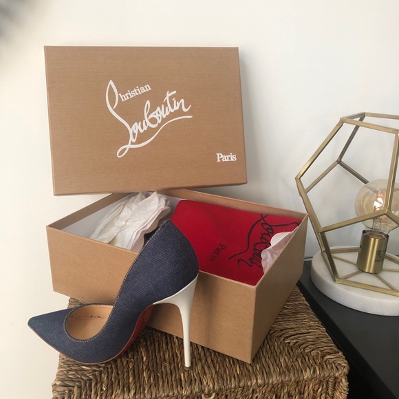 Christian Louboutin Denim Heels - Picture 2 of 6